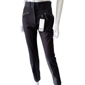 Authentic Dolce & Gabbana Corduroy - Leather Pants